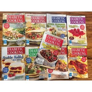 Lot of 9 Diabetic Cooking Magazines 2005-2006  Slow Cooker Holiday Recipes